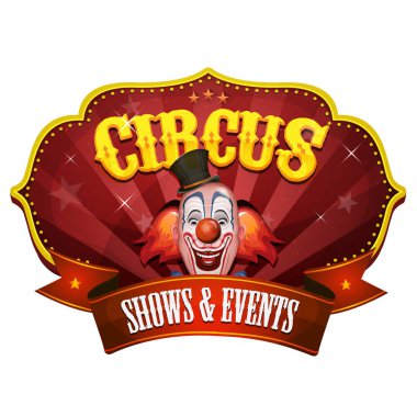 Palyaço Kafa ile Carnival Circus Banner
