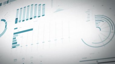 İş İstatistikleri, Piyasa Verileri Ve Bilgi Grafikleri Düzeni/ Bilgi grafikleri, çubuk istatistikler, grafikler ve diyagramlar ile bir dizi tasarım iş ve pazar veri analizi ve raporlarının 4k animasyonu