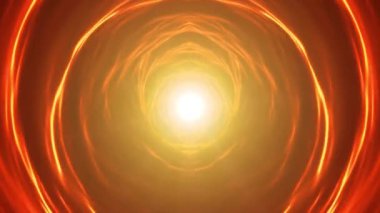 Parlak ışık daireleri ve renk sapma fx ile soyut bir arka plan enerji tünel döngü Soyut Scifi Enerji Girdap Tünel Loop / 4k animasyon