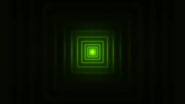 Résumé Minimal Square Strokes Seamless Loop / 4k animation d'un fond abstrait avec des traits de cercle signal boucle transparente 