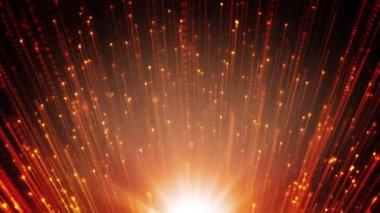 Soyut Yavaş Hareket Güzel Havai Fişek/ Yavaş hareket efekti ile soyut bir starburst havai fişek arka plan 4k animasyon