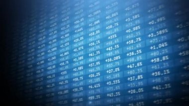 Borsa Ve Borsa Arka Plan Loop / 4k animasyon veri ve numaraları sorunsuz döngü ile bir iş borsası piyasa arka plan
