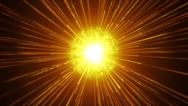 Feuerwerk Zeitlupe Hintergrund Mit Leuchtenden Starburst Animation Eines Bunten Abstrakten — Stockvideo