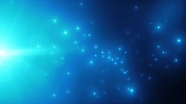 Abstract Light Particle Achtergrond Stroomt Lus Animatie Van Een Abstract — Stockvideo