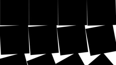 Soyut zarif dinamik geçiş maskesi FX arkaplan/4k animasyon dinamik siyah ve beyaz geçiş arka planlar, geometrik şekiller solma ve hareket hızı, iş sunumu veya promosyon videosu için