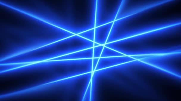 Raggi Luce Laser Astratti Sfondo Rallentato Animazione Elegante Luce Laser — Video Stock