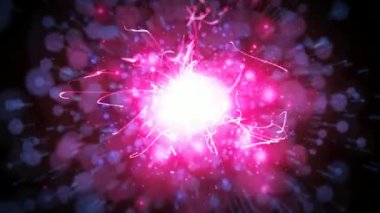 Soyut Peri Parçacıkları Arka Plan Dikişsiz Döngü