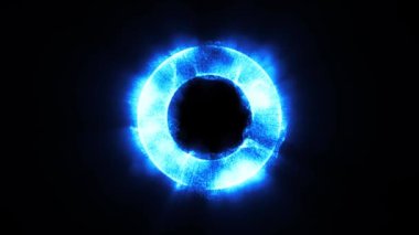Soyut Torus Daire Parçacıklar Parlayan Arka Plan Loop / soyut bir daire 4k animasyon f ışıklar arka plan parlayan ve sorunsuz döngü