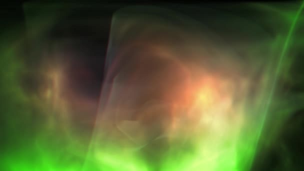 4K动画的抽象背景与流体粒子飞行和移动随机I空间 无缝循环 — 图库视频影像