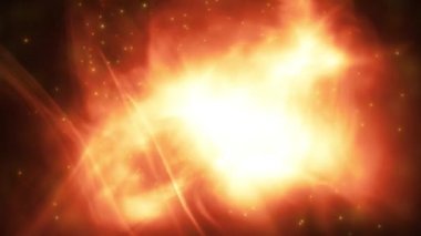 Akışkan Arka Plan Döngüsü Üzerine Soyut Uçan Parçacıklar/ 4k animasyon sıvı parçacıkları uçan ve uzayda rasgele hareket eden soyut bir arka plan, sorunsuz döngü