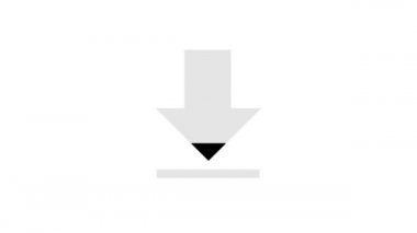 Mobil İndirme Simge Loop / 4k animasyon bir tasarım minimal mobil internet indirme simgesi