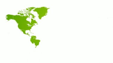 Ülkelerle Birlikte Görünen Dünya Haritası