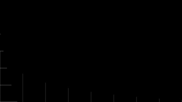 Siatka Proporcjonalna Pokazująca Intro Wideo Animacja Prostej Minimalnej Siatki Proporcjonalnej — Wideo stockowe