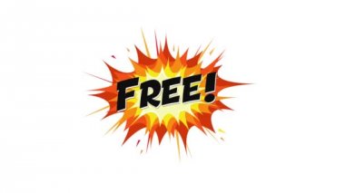 Pack Of Sale Ve Özel Teklif Comic Signs / 4k animasyon dinamik çizgi roman patlamalar, patlama ve karikatür yangın bombası, özel teklifler, indirimler ve ücretsiz metin elemanları ile bir dizi