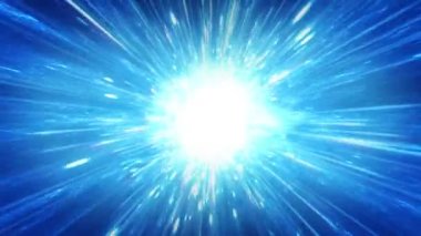 Soyut Güzel Süpernova Havai fişekler / Soyut bir yıldız patlaması arka planının süper ışık ve parıltılı fx 'li 4k animasyonu