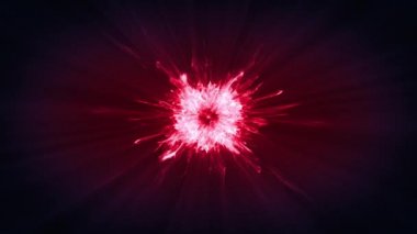 Kozmik Plazma Yangını Patlaması Enerji Fx Kusursuz Döngüsüz Döngüleme / 4k Fantezi görsel fx için renkli güç dinamik kozmik ateş patlaması animasyonu