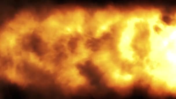 Shockwave Power Fire Meteor Comet Animation Une Puissante Comète Feu — Video