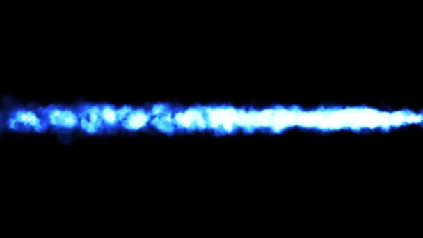 Shockwave Power Fire Meteor Comet Animation Ενός Ισχυρού Κομήτη Φωτιάς — Αρχείο Βίντεο