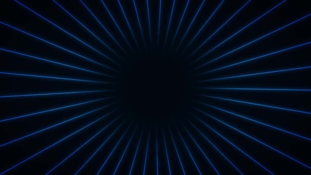 Abstract Wireframe Tunnelcirkels Naadloze Looping Animatie Van Een Abstracte Draad — Stockvideo