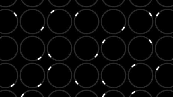 Мозаїчний Фон Круговими Штрихами Анімацією Дизайну Мозаїчного Графічного Фону Круговими — стокове відео