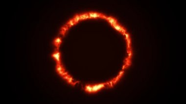 Soyut Enerji Çemberi Bilimkurgu Fx Soyut bir arkaplan döngüsü / 4k animasyonu lazer enerji çemberinin parlaklığı ve kusursuz döngüsü