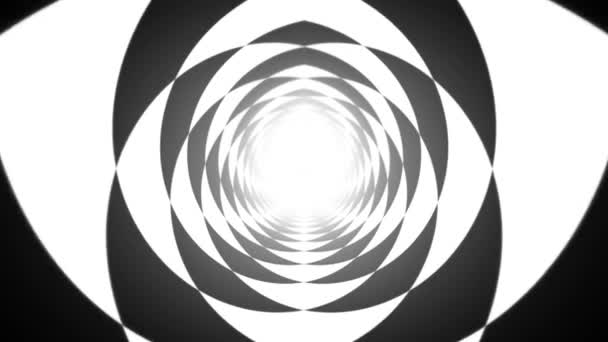 Abstraktes Checkboard Hintergrund Seamless Looping Animation Eines Abstrakten Schwarz Weißen — Stockvideo