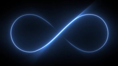 Soyut Dairesel Uzay Lazeri Arkaplan Işığı / 4k Soyut bir lazer ışın fx 'inin soldan sağa parlaması