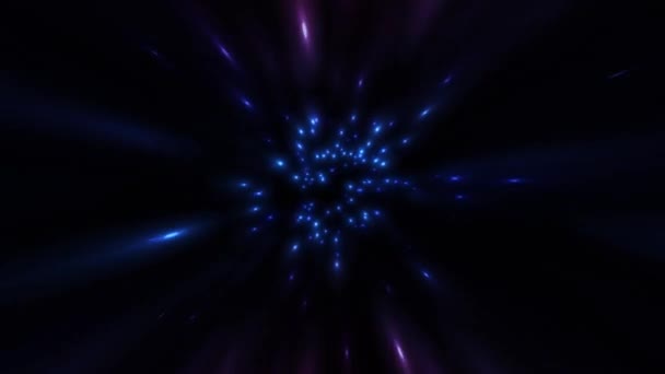 Abstract Hyperspace Jump Travel Background Loop Animation Hyperspace Jump Travel — Stock Video