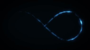 Soyut Fantezi Çemberi Sürgüsü Kusursuz Döngüsü / 4k Soyut bir fantezi ışık dairesi vuruşunun fraktal türbülans dokusu etkisinin pürüzsüz döngüsüz döngüsü