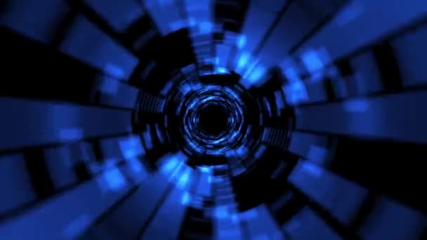 Abstract Radial Blur Vortex Tunnel Loop Animação Túnel Fundo Tecnologia — Vídeo de Stock