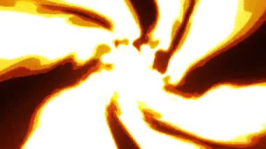 Comics Manga Fire Fx Dynamic Action Model / 4k animasyon bir çizgi film 2d yangın ve alevler etkisi posterleştirilmiş yanan dalga desenleri