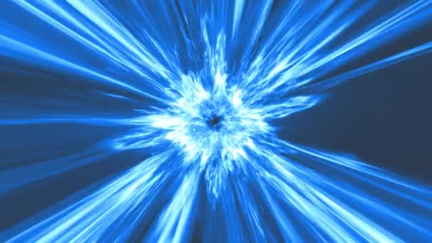 Kozmik Plazma Görsel Yangını Patlama Enerji Animasyonu Fantezi Vfx Için — Stok video