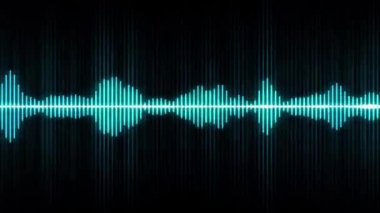 Soyut Müzik Dijital Equalizer Arkaplanı / soyut bir arkaplan üzerinde çoklu grafik sesli dijital ses oynatıcı dalga biçimi olan 4k animasyonu