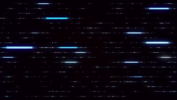 Horizontal Glowing Lines Speed Background Loop Animation Abstract Technology Background — 비디오