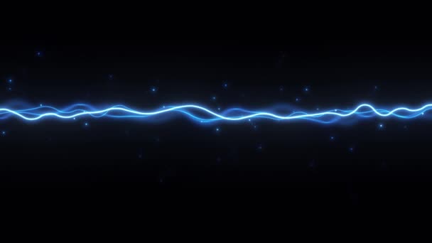 Electric Laser Arcs Stroke Action Loop Animacja Dynamicznego Zniekształconego Łuku — Wideo stockowe