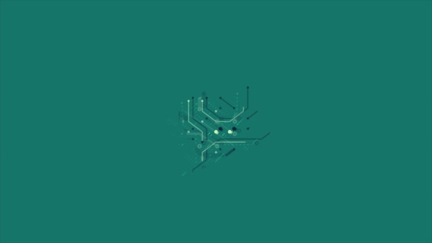 技术晶片母板背景动画 — 图库视频影像