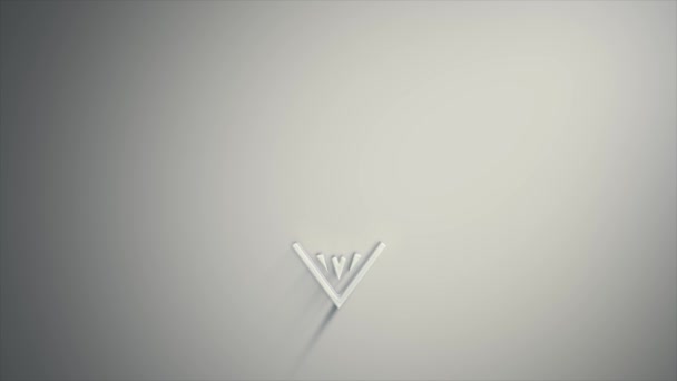 Ícone Diamante Com Textura Branca Animação Animação Ícone Diamante Jóia — Vídeo de Stock
