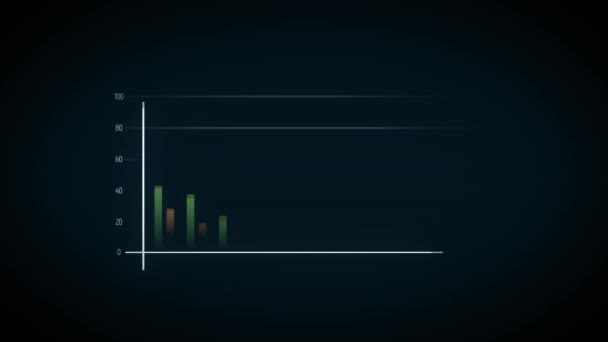 Crecimiento Éxito Del Negocio Infografías Flecha Animación Una Infografía Negocios — Vídeos de Stock