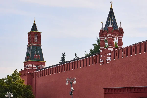 Kremlin Muur Een Rood Vierkant Moskou Rusland — Stockfoto