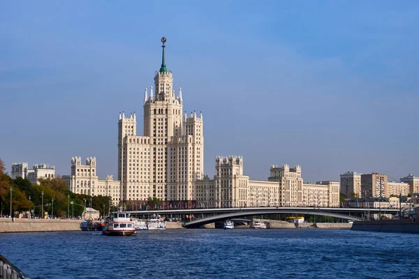 Stalins Architectuur Van Moskou Kotelnicheskaja Dijk Moskou — Stockfoto