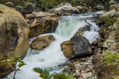 Huaraz Santa Cruz Egirdir Peru dağlarda