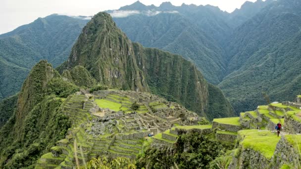 TimeLapse Machu Pichu Peruban csodája a világ — Stock videók