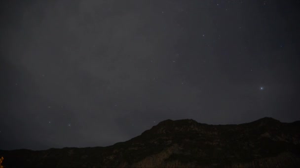 Colca 峡谷秘鲁附近的阿雷基帕在夜间 — 图库视频影像