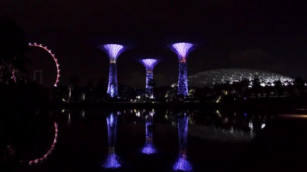 Singapur şehir bina ve mimar — Stok video