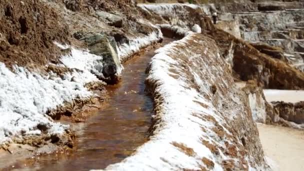 Maras соляні копальні в Перу — стокове відео