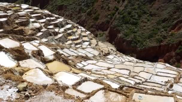 Maras Salt gruvor i Peru — Stockvideo