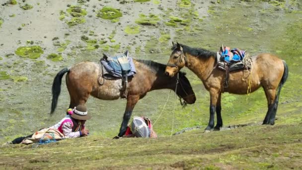 Montagna arcobaleno in montagna — Video Stock