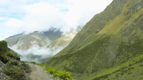 Salkantay vandring i bergen — Stockvideo