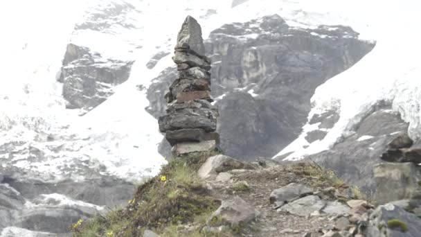 Salkantay Trekking a hegyekben — Stock videók