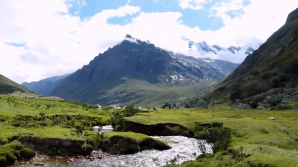 Santa Cruz Trekking Montagne Huaraz — Video Stock